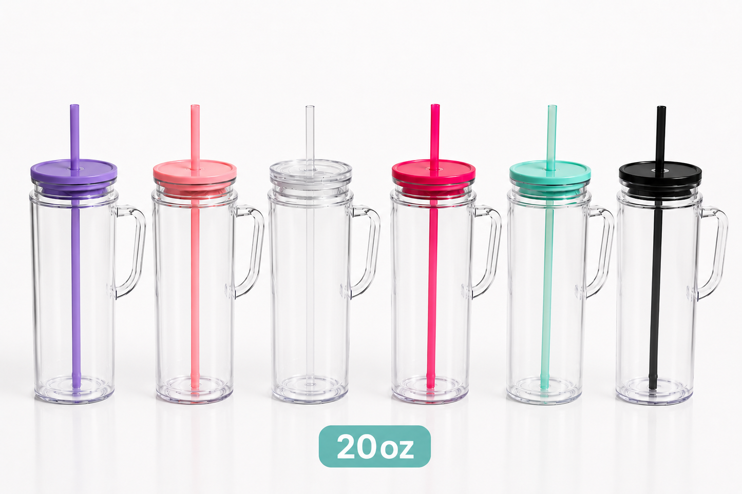 20oz Acrylic Snowglobes With Handle