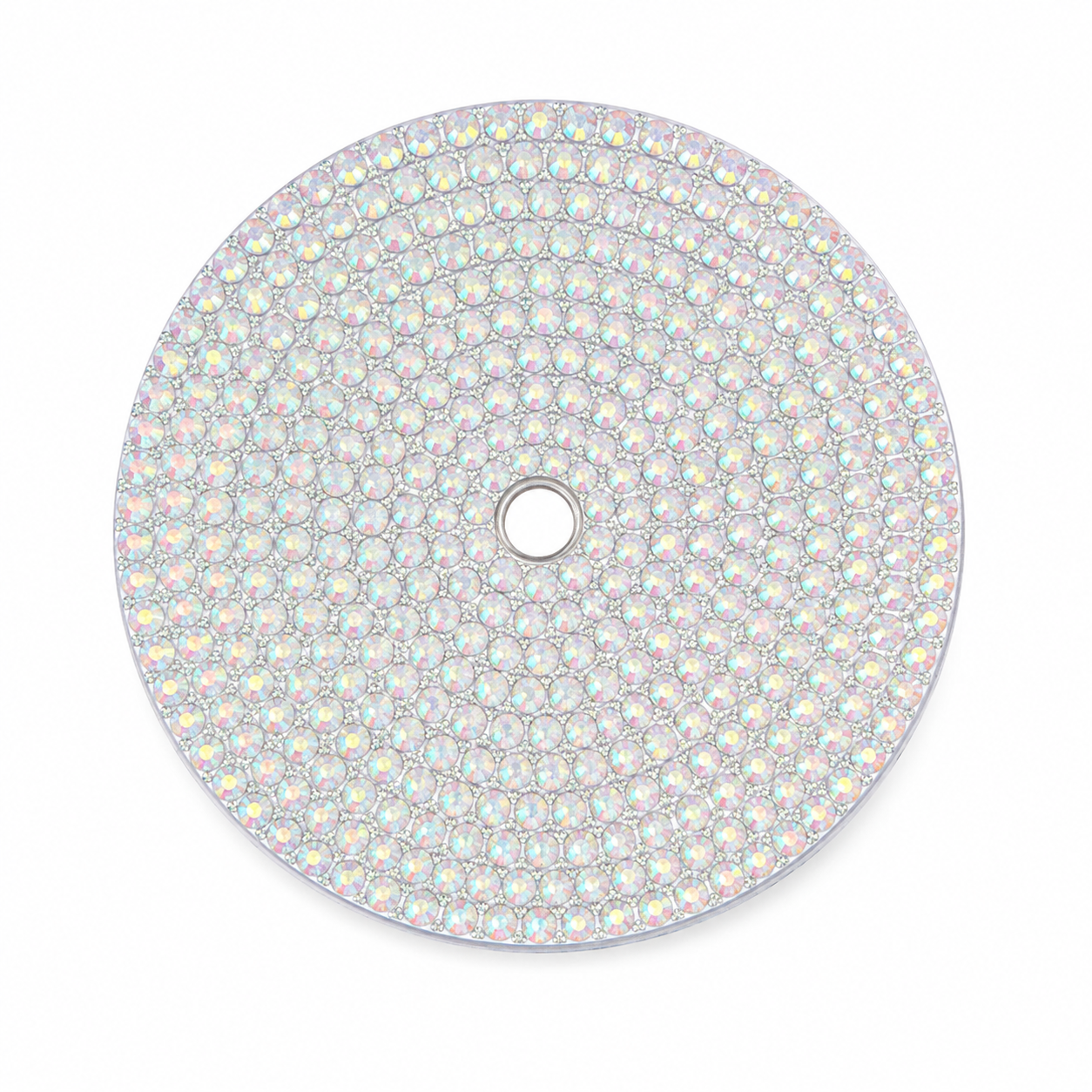 Rhinestone 24oz lid white