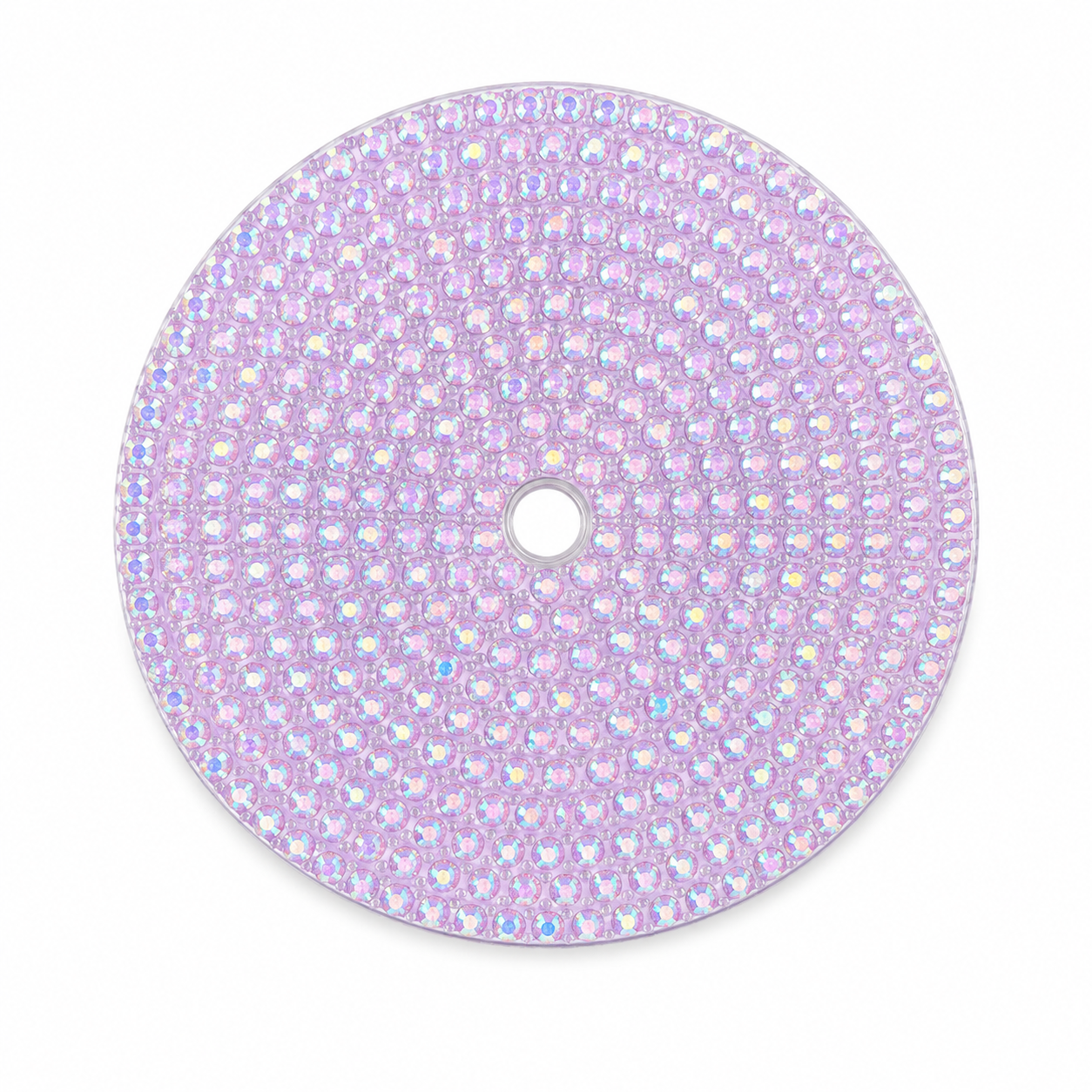 Rhinestone lid 24oz purple