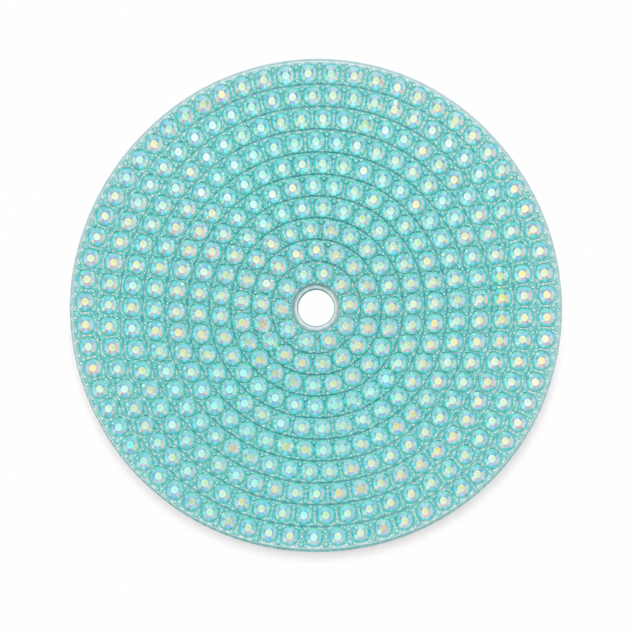 Rhinestone lid 24oz light blue