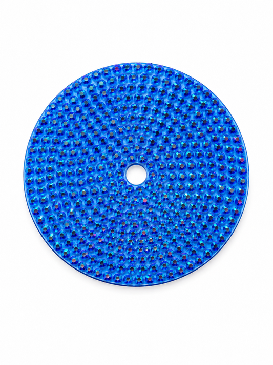 Rhinestone 24oz lid dark blue