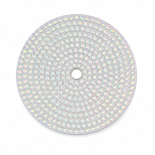 Rhinestone 24oz lid white