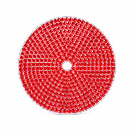 Rhinestone 24oz lid red