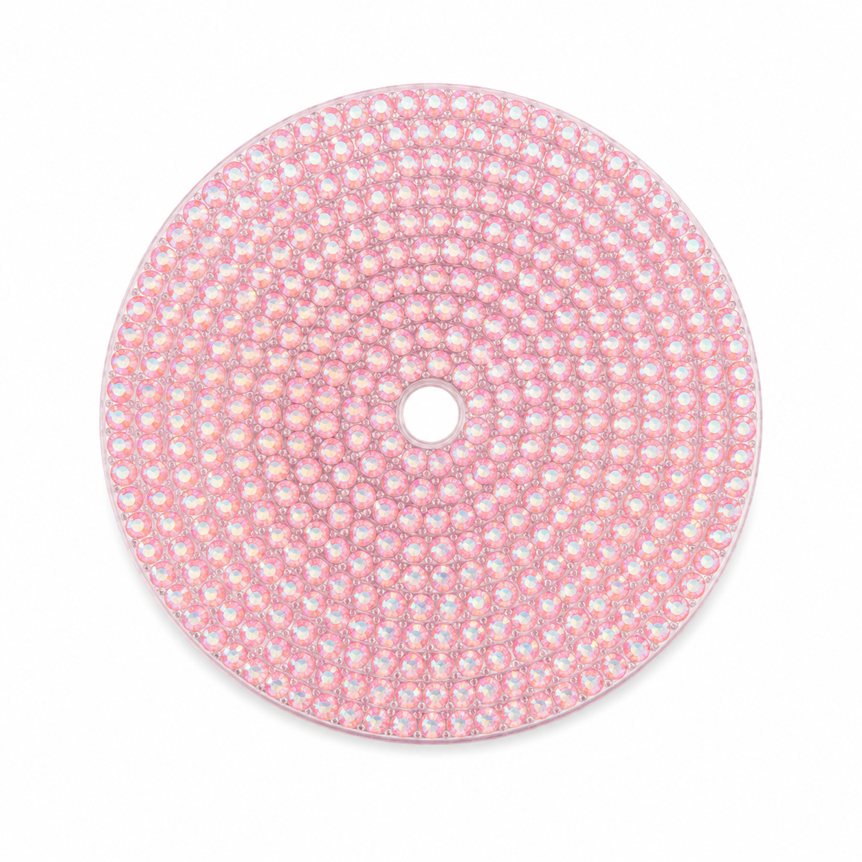 Rhinestone 24oz lid light pink