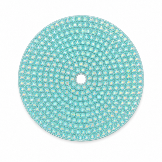 Rhinestone lid 24oz light blue
