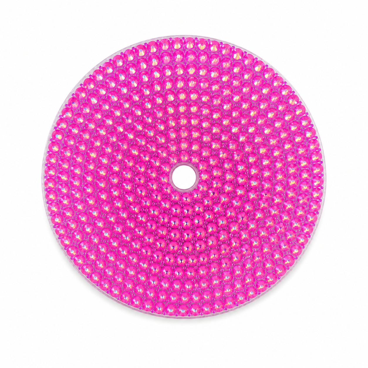 Rhinestone 24oz lid hot pink
