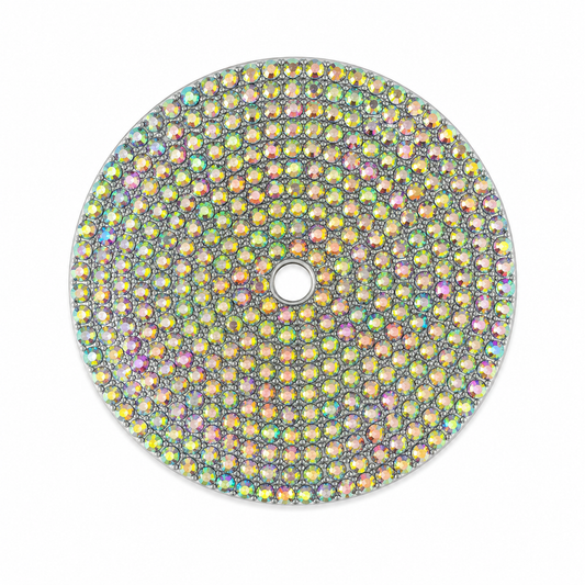 Rhinestone 24oz lid AB black
