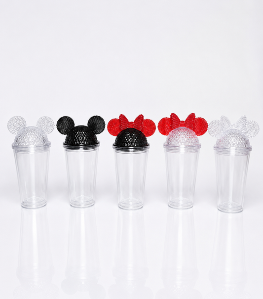 Predrilled Mickey & Minnie snowglobes